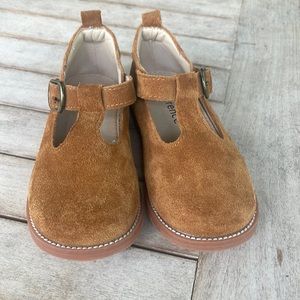 Size 8 cognac suede kiderence mary Jane’s